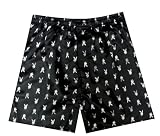 Playboy Gradient Rabbitheads Black Satin Boxer Shorts for men
