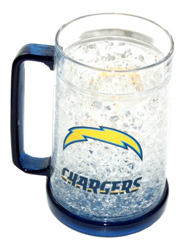 NFL San Diego Chargers 16 oz Crystal Freezer Mug