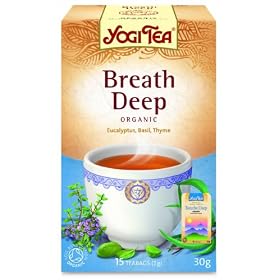 Yogi Tea Breathe Deep 15 Organic Teabags (Pack of 8, Total 120 Teabags)