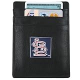 MLB St Louis Cardinals Black Leather Money Clip and Business Card Holder