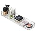 iDesign 48850 Rain Divided Tray for Vanity, Bathroom, Countertop, Drawer, Cosmetics, Makeup, Toiletries, Craft and Office Supplies, BPA-Free, 4