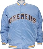 Milwaukee Brewers Cooperstown Throwback Satin Jacket