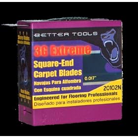 Carpet Blades - Square End (100 blades/dispenser) Better Tools