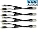 4 XLR M to Dual RCA Y Cable Splitter GLS Audio