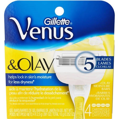 Gillette Venus & Olay Razor Blade Refills, 4 Ct TEJ