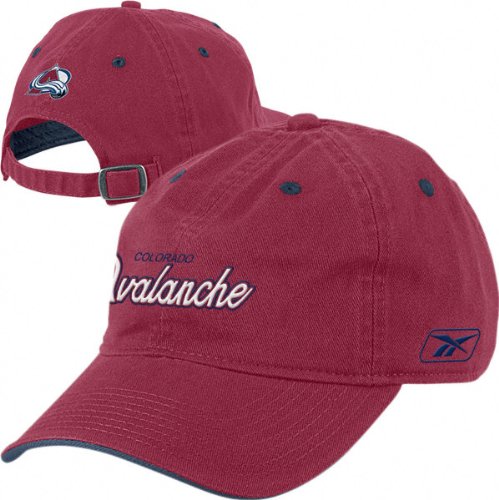 Buy Colorado Avalanche Team Script Slouch Adjustable Hat