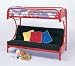 C Style Red Twin Over Full Futon Bunk Bed by Coaster Furniture