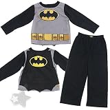 Batman Pajamas with Cape for Infant and Toddler Boys