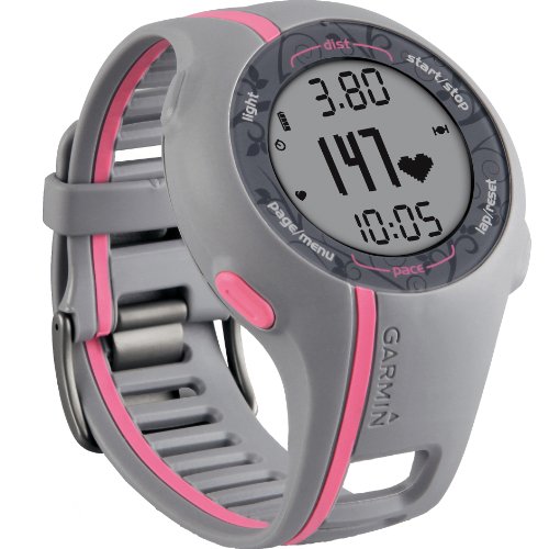 Ladies Garmin Forerunner 110 GPS Heart Rate Monitor Chronograph Watch 010-00863-12