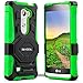 Evocel New Generation Series Phone Case Compatible with LG Leon, LG Tribute 2 (LS665), LG Destiny L21G, LG Power L22C, LG Risio with Belt Clip Holster and Kickstand, Green