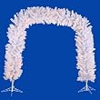 8' PRE-LIT WHITE ARCH CHRISTMAS TREE - CLEAR LIGHTS