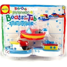 Magnetic Boats in the Tub by Bath Toys