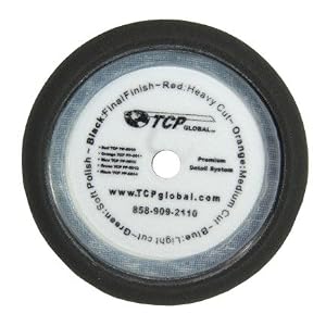 8 BLACK FOAM BUFFING PAD EXTRA FINE POLISHING VELCRO by TCP Global