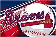 Atlanta Braves Tufted Floor Rug - MLB Baseball Fan Shop Sports Team Merchandise