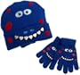 Western Chief Infant/Toddler Blue Dino Knit Hat and Glove Set