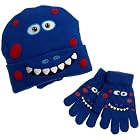 Western Chief Infant/Toddler Blue Dino Knit Hat and Glove Set