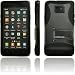 Alternate Cases - TPU Protector Silikon Schutzh�lle Case Cover H�lle Etui Tasche mit St�nder f�r Samsung Galaxy S2 / II - Samsung GT- i9100 - Black Edition / Schwarz