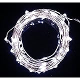 Brightown 120 LED String Lights, 20 Feet, Pure White