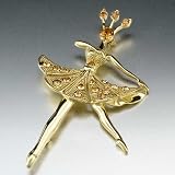 Golden Dancer November Birthstone Brooch