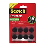 Scotch Multi-Purpose Fasteners, 5/8 Inch circles, Black (RF7061X)