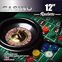 Da Vinci 12" Roulette Wheel Game Set w/120 Chips, Felt Layout, & Rake