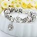 BAMOER Fashion Lover Sisters Charms Beads Bracelet For Women Girls 3 Size 7.09