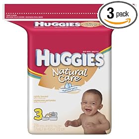 Huggies Natural Care Baby Wipes, Scented, Refill, 216-Count Pack (Pack of 3)