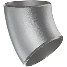 Stainless Steel 304/304L Butt-Weld Pipe Fitting, Long Radius 45 Degree Elbow, Schedule 10