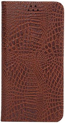Samsung Galaxy Note5 Alligator Pattern Leather Case Pattern Magnetic Flip Leather with TPU Wallet Card Slot Stand Cover Case for Samsung Galaxy Note5 (Coffee)