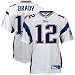 Reebok NFL Equipment New England Patriots #12 Tom Brady White Authentic Jersey