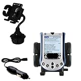 PalmOne m130 Auto Cup Holder with Car Charger - Uses Gomadic TipExchange