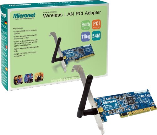 MICRONET 54Mbps WIRELESS WIFI LAN PCI CARD ADAPTER NEW