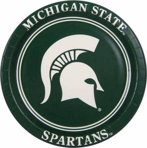 Michigan State Spartans Lunch Napkins & Plates Party Kit for 8