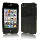 �u�S11�F�viPhone 4 �P�[�X�@�_�炩���@TPU�@�P�[�X�@�������͗l�@�u���b�N�@TPU Case for iPhone 4  �t�t���ی�t�B�����@USB�[�d�P�[�u���t(077-1) �摜