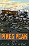 Northwest Art Mall 11 x 17 Poster Pikes Peak Cog Rail by Paul A. Lanquist