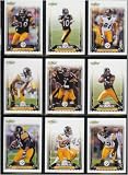 2006 Score Pittsburgh Steelers Football Card Complete Set of 13 Cards including Ben Roethlisberger plus rookie cards of Willie Reid, Omar Jacobs, Cedric Humes, and Santonio Holmes.