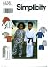 Simplicity 8438 Sewing Pattern Girls & Boys Karate Outfit Robe Jacket Top Pants Shorts Size 5 - 8