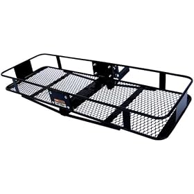 Curt Manufacturing 18131 2 Piece Basket Cargo Carrier, Folding Shank