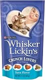 Whisker Lickins Crunch Lovers Cat Treats Tuna Flavor, 2.1-Ounce Pouches (Pack of 20)