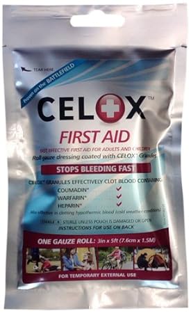 CELOX Gauze Roll, 5-Foot by 3-Inch