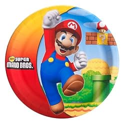 Super Mario Bros. Dinner Plates (8) Party Supplies