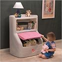 Furniture online: Lift & Hide Bookcase Storage Chest with Pink Lid