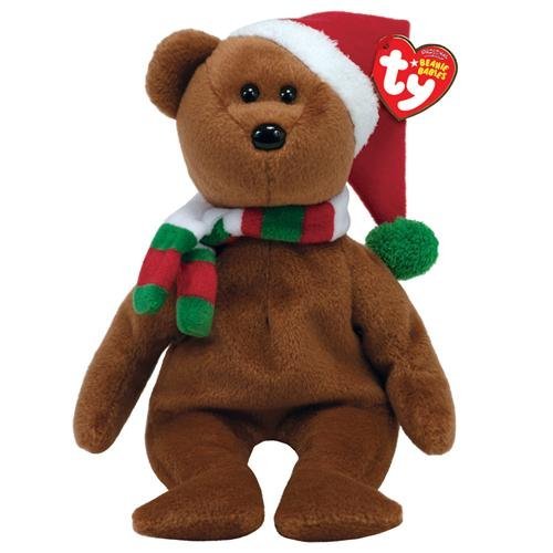 Ty Beanie Babies 2008 Holiday Teddy Santa Hat