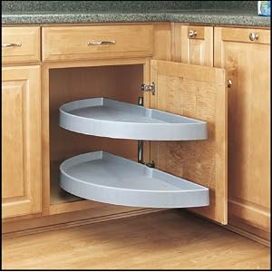 Rev-A-Shelf 39in Half Moon Pivot and Slide Out Almond by Rev-A-Shelf