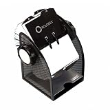 Rolodex 1734234 Rolodex Metal Mesh Rotary Business Card File, 400-Card Capacity, Black/Silver