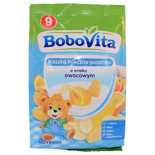Bobovita Instant Wheat Cereal with Fruit Flavor 230g