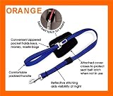 3 FOOT - ORANGE - Quick Control Leash + Seat belt latch