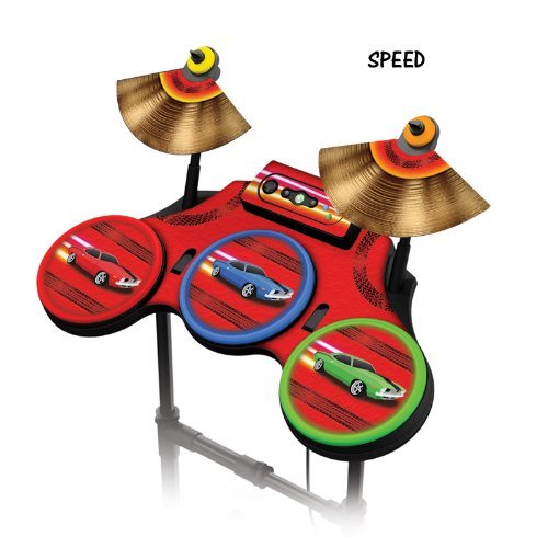 Protective Skins For Guitar Hero 4 "world Tour" Drum Set, Fits Xbox 360, Ps3, Ps2, Wii - Speed Picture