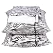 BLACK/WHITE Zebra Print 300Tc P/Case Pair - STANDARD