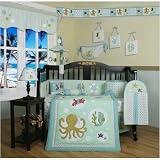 Boutique Beautiful Sea World Animals 13PCS CRIB BEDDING SET
